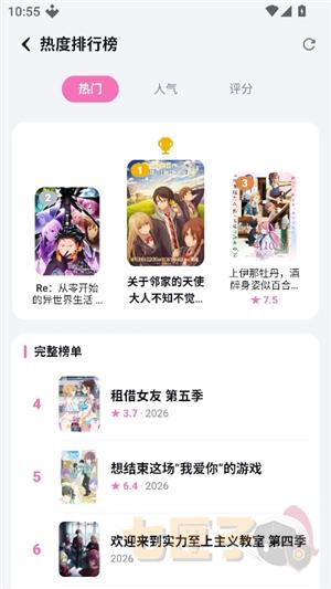 热度排行榜